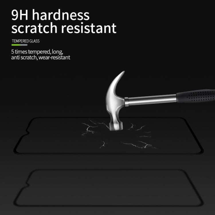 For Xiaomi Redmi 10X 5G PINWUYO 9H 3D Curved Full Screen Explosion-proof Tempered Glass Film(Black) -  by PINWUYO | Online Shopping UK | buy2fix