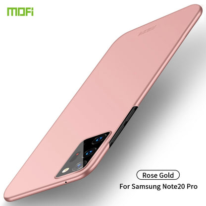 For Samsung Galaxy Note20 Ultra MOFI Frosted PC Ultra-thin Hard Case(Rose gold) - Galaxy Note20 Ultra Cases by MOFI | Online Shopping UK | buy2fix