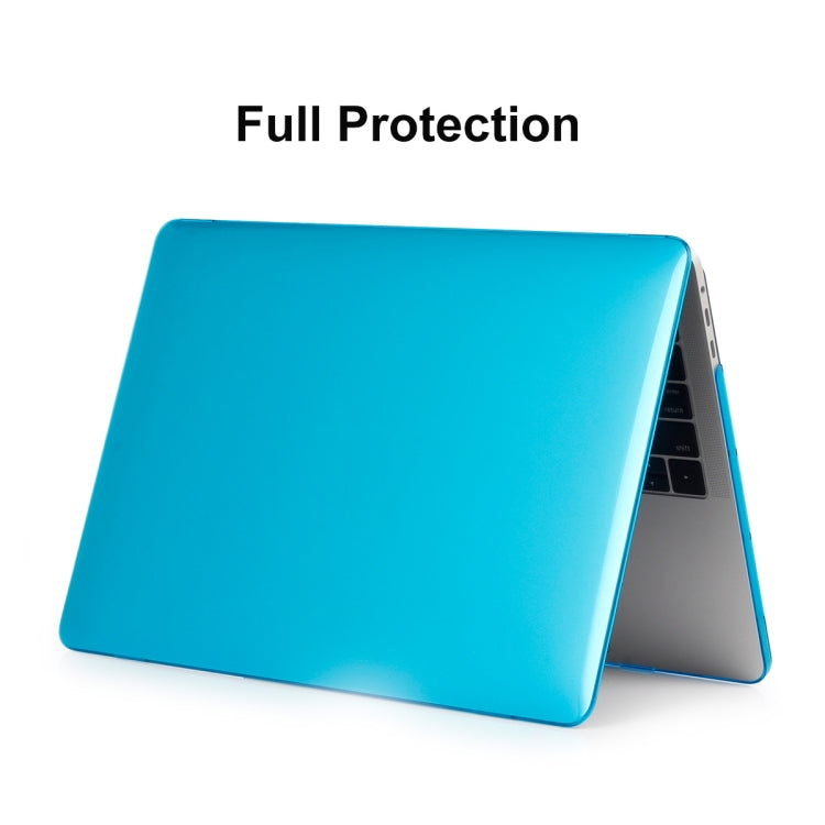 ENKAY Hat-Prince 3 in 1 For MacBook Pro 13 inch A2289 / A2251 (2020) Crystal Hard Shell Protective Case + Europe Version Ultra-thin TPU Keyboard Protector Cover + Anti-dust Plugs Set(Light Blue) - MacBook Pro Cases by ENKAY | Online Shopping UK | buy2fix