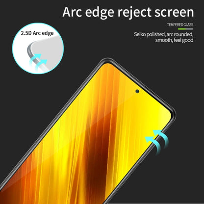 For Xiaomi POCO X3 / X3 NFC MOFI 9H 2.5D Full Screen Tempered Glass Film(Black) -  by MOFI | Online Shopping UK | buy2fix