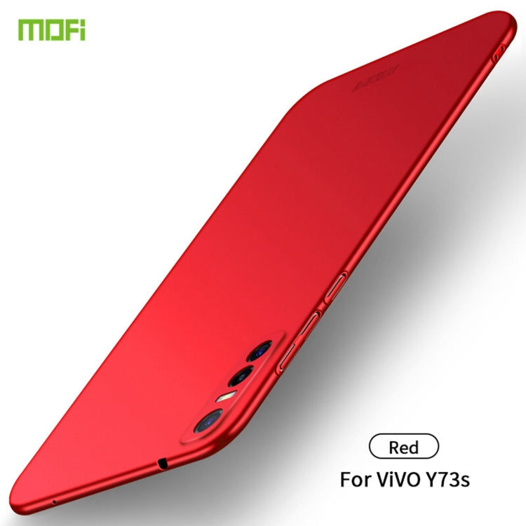 For vivo Y73s MOFI Frosted PC Ultra-thin Hard Case (Red) - vivo Cases by MOFI | Online Shopping UK | buy2fix