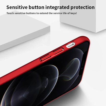 For iPhone 12 Pro Max MOFi Honeycomb Texture Breathable PC Shockproof Protective Back Cover Case(Red) - iPhone 12 Pro Max Cases by MOFI | Online Shopping UK | buy2fix