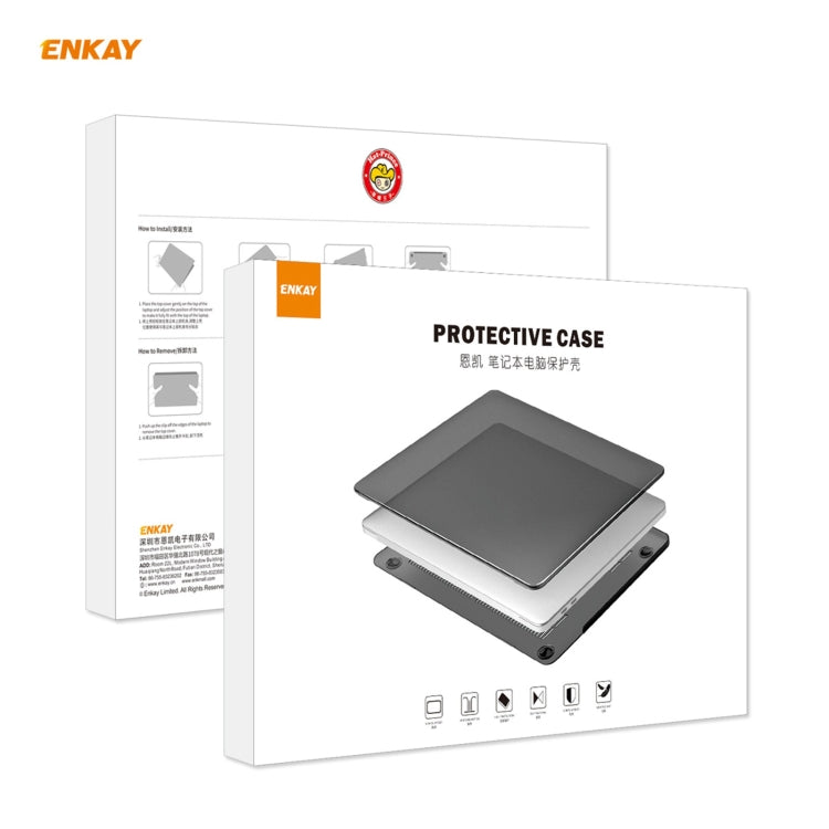 ENKAY 3 in 1 Matte Laptop Protective Case + US Version TPU Keyboard Film + Anti-dust Plugs Set for MacBook Pro 13.3 inch A1708 (without Touch Bar)(Orange) - MacBook Pro Cases by ENKAY | Online Shopping UK | buy2fix