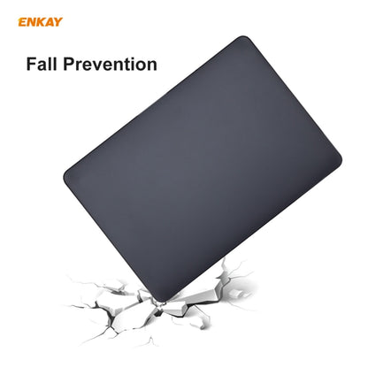 ENKAY 3 in 1 Matte Laptop Protective Case + US Version TPU Keyboard Film + Anti-dust Plugs Set for MacBook Pro 16 inch A2141 (with Touch Bar)(Purple) - MacBook Pro Cases by ENKAY | Online Shopping UK | buy2fix