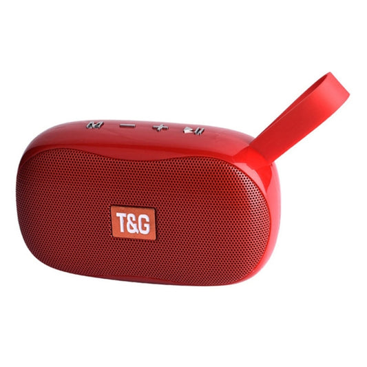 T&G TG173 TWS Subwoofer Bluetooth Speaker With Braided Cord, Support USB / AUX / TF Card / FM(Red) - Desktop Speaker by T&G | Online Shopping UK | buy2fix