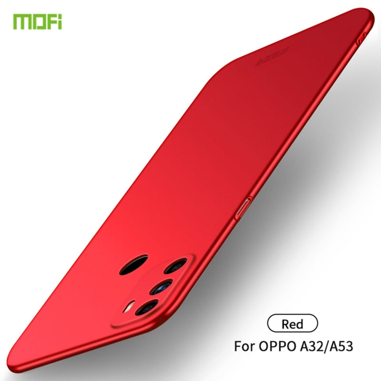 For OPPO A32 / A52 MOFI Frosted PC Ultra-thin Hard Case(Red) - OPPO Cases by MOFI | Online Shopping UK | buy2fix