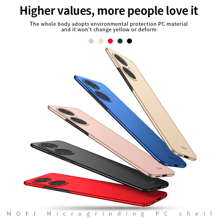 For Huawei P50 Pro MOFI Frosted PC Ultra-thin Hard Case(Blue) - Huawei Cases by MOFI | Online Shopping UK | buy2fix