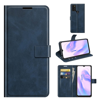 For Blackview A70 Retro Calf Pattern Buckle Horizontal Flip Leather Case with Holder & Card Slots & Wallet(Blue) - More Brand by buy2fix | Online Shopping UK | buy2fix