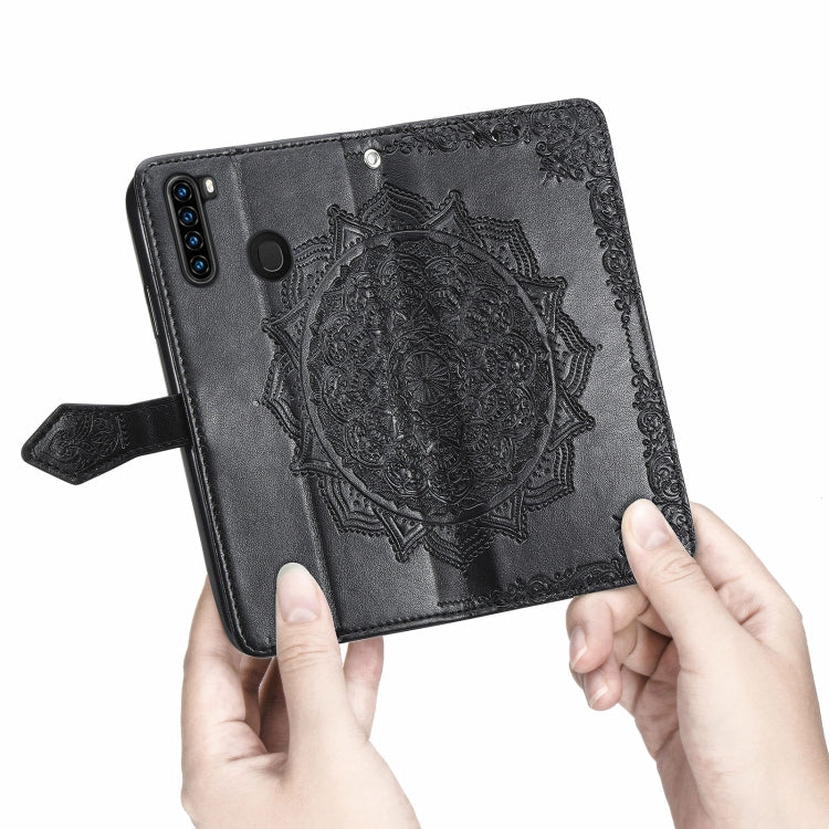 For Blackview A80 Pro Mandala Flower Embossed Horizontal Flip Leather Case with Holder & Three Card Slots & Wallet & Lanyard(Black) - More Brand by buy2fix | Online Shopping UK | buy2fix