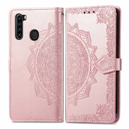 For Blackview A80 Pro Mandala Flower Embossed Horizontal Flip Leather Case with Holder & Three Card Slots & Wallet & Lanyard(Rose Gold) - More Brand by buy2fix | Online Shopping UK | buy2fix