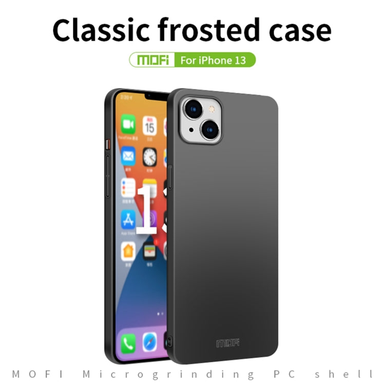 For iPhone 13 MOFI Frosted PC Ultra-thin Hard Case(Blue) - iPhone 13 Cases by MOFI | Online Shopping UK | buy2fix