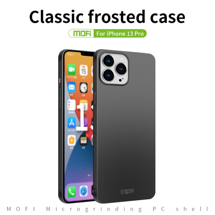 For iPhone 13 Pro MOFI Frosted PC Ultra-thin Hard Case(Blue) - iPhone 13 Pro Cases by MOFI | Online Shopping UK | buy2fix