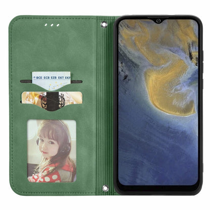 For ZTE A51 Retro Skin Feel Business Magnetic Horizontal Flip Leather Case with Holder & Card Slots & Wallet & Photo Frame(Green) - ZTE Cases by buy2fix | Online Shopping UK | buy2fix