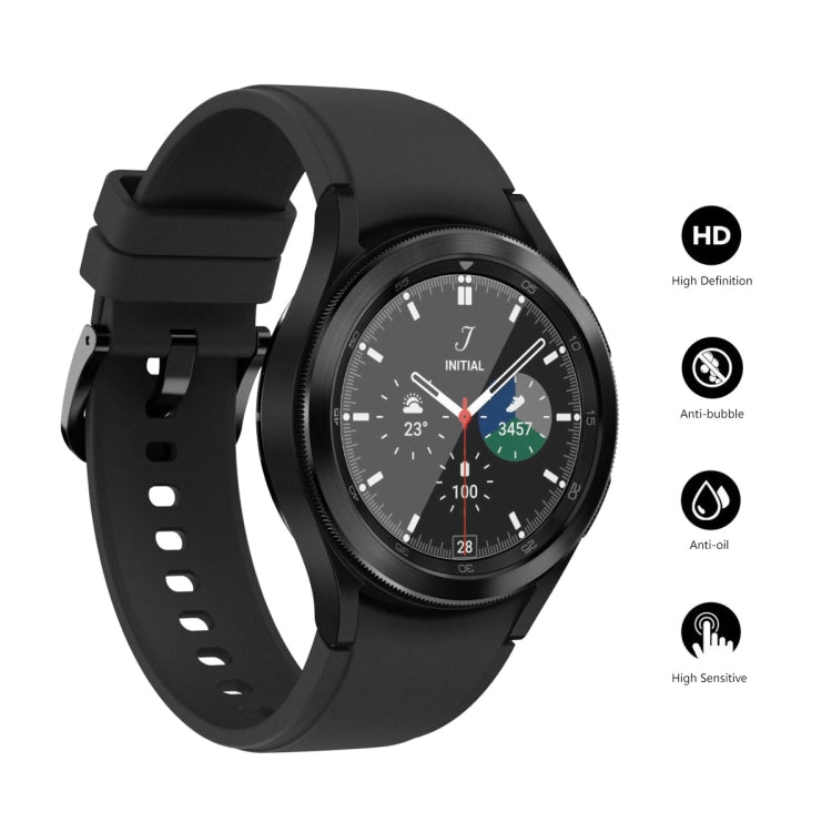 2 PCS For Samsung Galaxy Watch4 Classic 42mm ENKAY Hat-Prince Full Screen Coverage Without Warping Edge TPU Soft Film - Screen Protector by ENKAY | Online Shopping UK | buy2fix