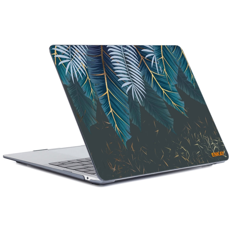 For MacBook Air 13.3 inch A2179 / A2337 ENKAY Hat-Prince Natural Series Laotop Protective Crystal Case(Palm Leaf) - MacBook Air Cases by ENKAY | Online Shopping UK | buy2fix