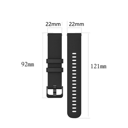 For Xiaomi Watch S1 22mm Checkered Silicone Watch Band(Beige) - Watch Bands by buy2fix | Online Shopping UK | buy2fix