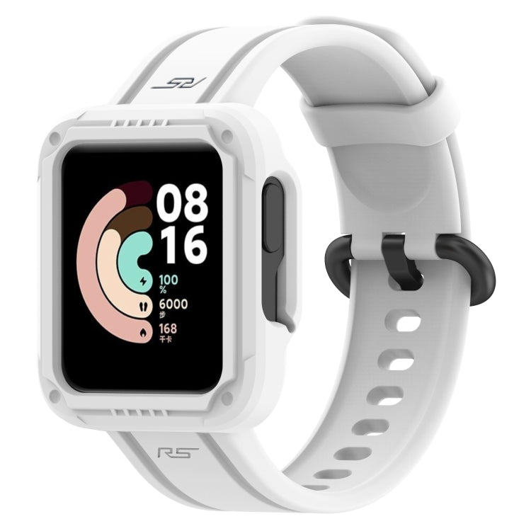 For Xiaomi Mi Watch 2 Lite Silicone Solid Color Watch Band(White) - Watch Bands by buy2fix | Online Shopping UK | buy2fix