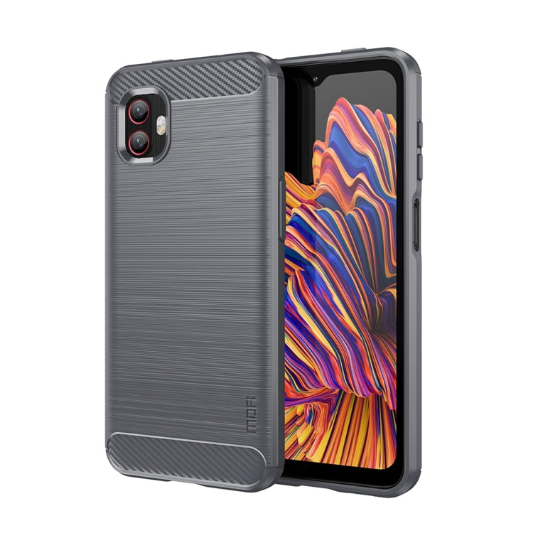 For Samsung Galaxy Xcover6 Pro / Xcover Pro 2 MOFI Gentleness Brushed Carbon Fiber Soft TPU Case(Gray) -  by MOFI | Online Shopping UK | buy2fix