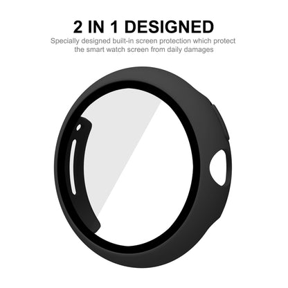 For Google Pixel Watch ENKAY Hat-Prince Full Coverage PC Frame + 9H Tempered Glass Case(Dark Blue) - Watch Cases by buy2fix | Online Shopping UK | buy2fix