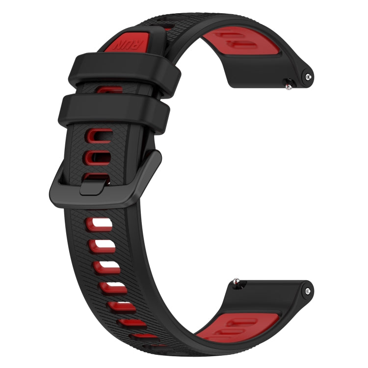 For Honor Watch GS Pro 22mm Sports Two-Color Silicone Watch Band(Black+Red) - Watch Bands by buy2fix | Online Shopping UK | buy2fix