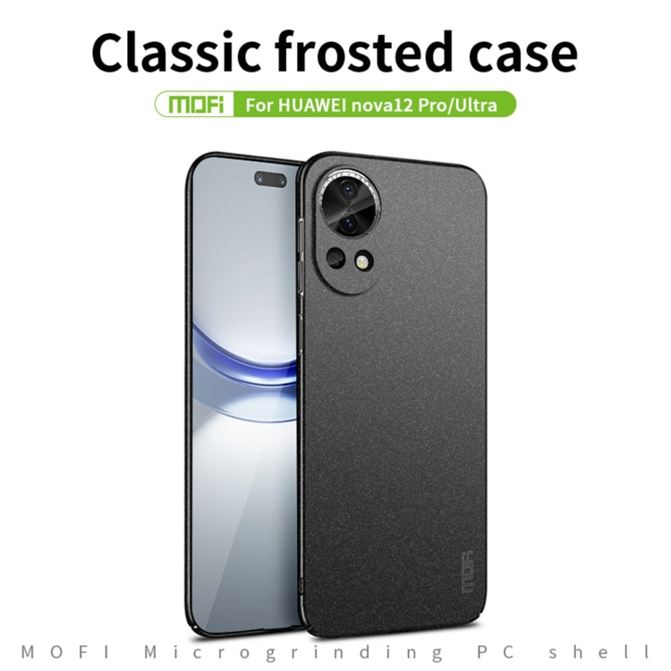 For Huawei nova 12 Pro / 12 Ultra MOFI Fandun Series Frosted PC Ultra-thin All-inclusive Phone Case(Red) - Huawei Cases by MOFI | Online Shopping UK | buy2fix