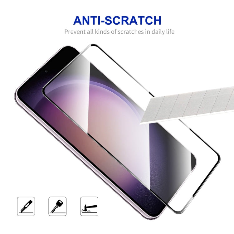 For Samsung Galaxy S23 FE 5G 5pcs ENKAY Hat-Prince Full Glue High Aluminum-silicon Tempered Glass Film - Galaxy S23 FE 5G Cases by ENKAY | Online Shopping UK | buy2fix