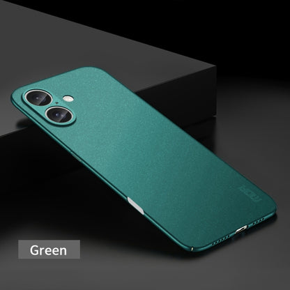 For iPhone 16 Plus MOFI Fandun Series Frosted PC Ultra-thin All-inclusive Phone Case(Green) - iPhone 16 Plus Cases by MOFI | Online Shopping UK | buy2fix