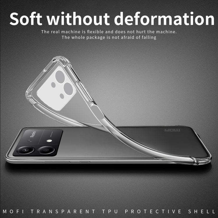 For Xiaomi Redmi Note 13R Pro MOFI Ming Series Ultra-thin TPU Phone Case(Transparent) - Xiaomi Cases by MOFI | Online Shopping UK | buy2fix