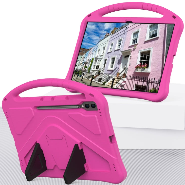 For Samsung Galaxy Tab S9 Ultra EVA Shockproof Tablet Case with Holder(Rose Red) - Galaxy Tab S9 Ultra Cases by buy2fix | Online Shopping UK | buy2fix