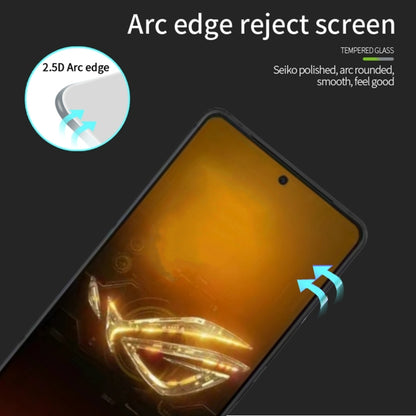 For ASUS Zenfone 11 Ultra PINWUYO 9H 2.5D Full Screen Tempered Glass Film(Black) - ASUS Tempered Glass by PINWUYO | Online Shopping UK | buy2fix