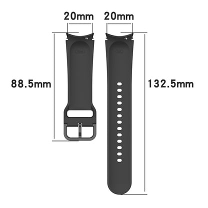 For Samsung Galaxy Watch6 Classic 43mm JUNSUNMAY Silicone Adjustable Strap + Full Coverage PMMA Screen Protector Kit(Orange) - Watch Bands by JUNSUNMAY | Online Shopping UK | buy2fix