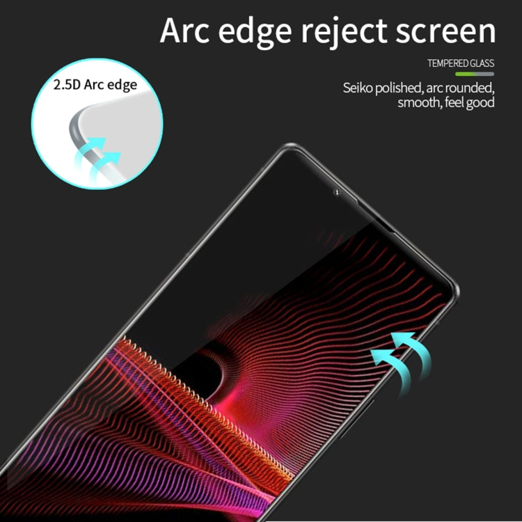 For Sony Xperia 1 VI PINWUYO 9H 2.5D Full Screen Tempered Glass Film(Black) - Sony Tempered Glass by PINWUYO | Online Shopping UK | buy2fix