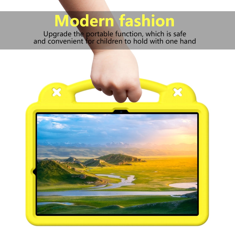 For Samsung Galaxy Tab S10+12.4 X820 Handle Kickstand Children EVA Shockproof Tablet Case(Yellow) - Tab S10+ Cases by buy2fix | Online Shopping UK | buy2fix