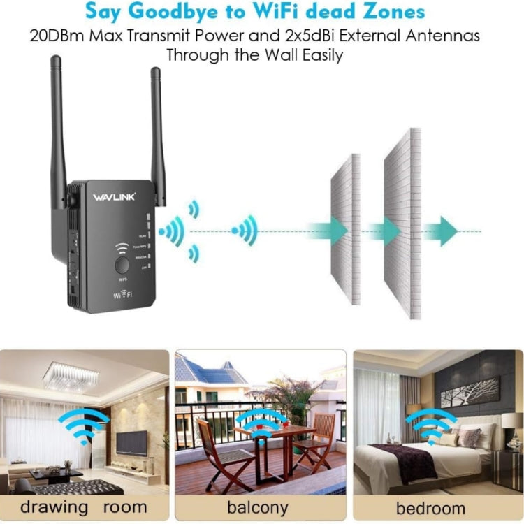 Wavlink WN578R2 With 2 External Antennas N300 Wireless AP/Range Extender/Router, Plug:UK Plug - Wireless Routers by WAVLINK | Online Shopping UK | buy2fix