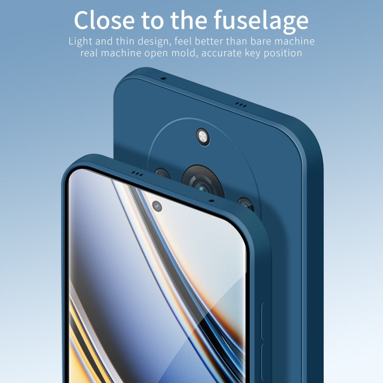 For Realme 11Pro / 11 Pro+ PINWUYO Sense Series Liquid Silicone TPU Phone Case(Black) - Realme Cases by PINWUYO | Online Shopping UK | buy2fix