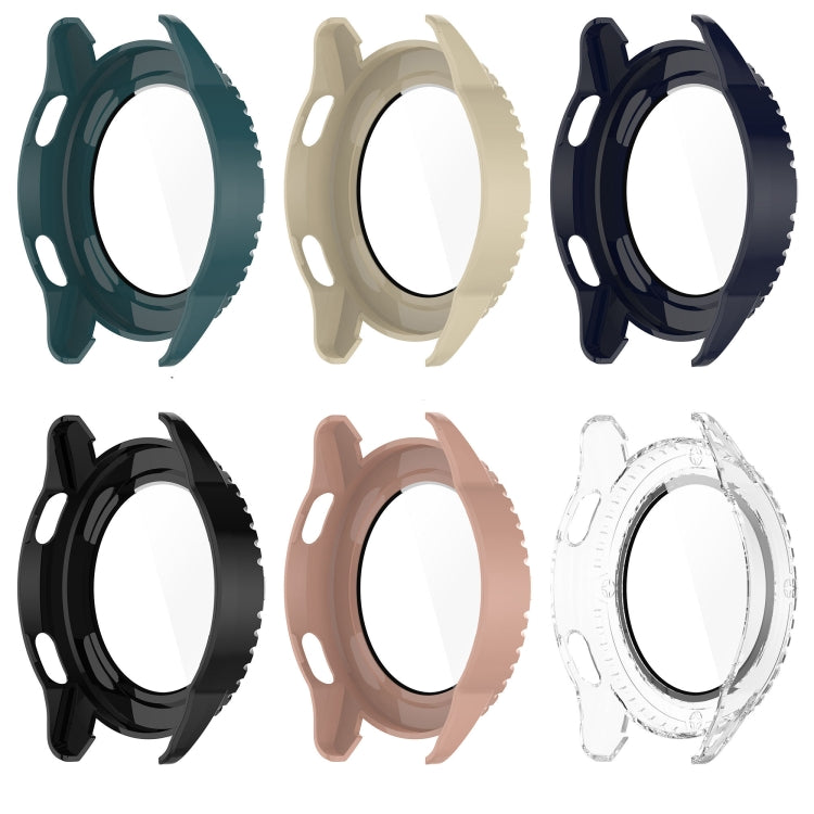 For Xiaomi Watch S3 PC + Tempered Film Integrated Watch Protective Case(Beige) - Watch Cases by buy2fix | Online Shopping UK | buy2fix