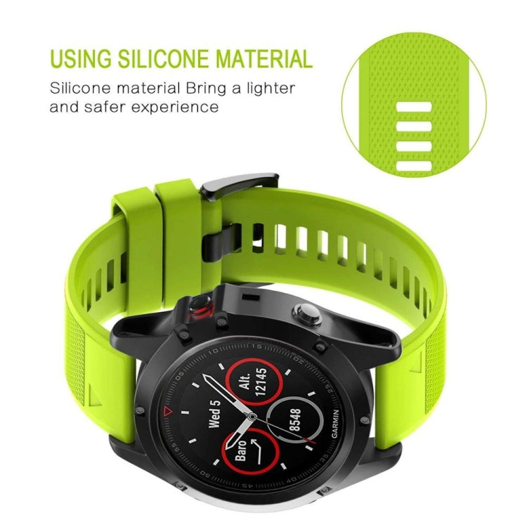 For Garmin MARQ Adventurer Gen 2 22mm Quick Release Silicone Watch Band(Orange) - Watch Bands by buy2fix | Online Shopping UK | buy2fix