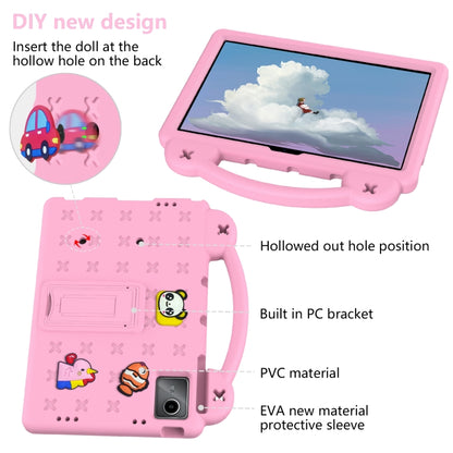 For Lenovo Tab M11 / Xiaoxin Pad 2024 Handle Kickstand Children EVA Shockproof Tablet Case(Pink) - Lenovo by buy2fix | Online Shopping UK | buy2fix