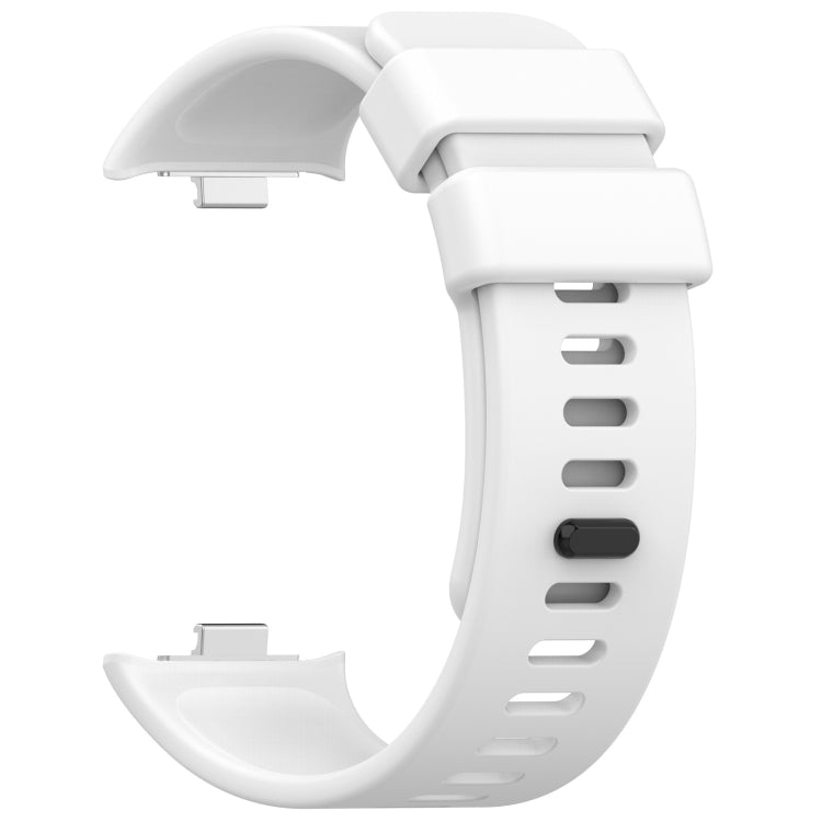 For Redmi Watch 4 Solid Color Silicone Sports Watch Band(White) - Watch Bands by buy2fix | Online Shopping UK | buy2fix