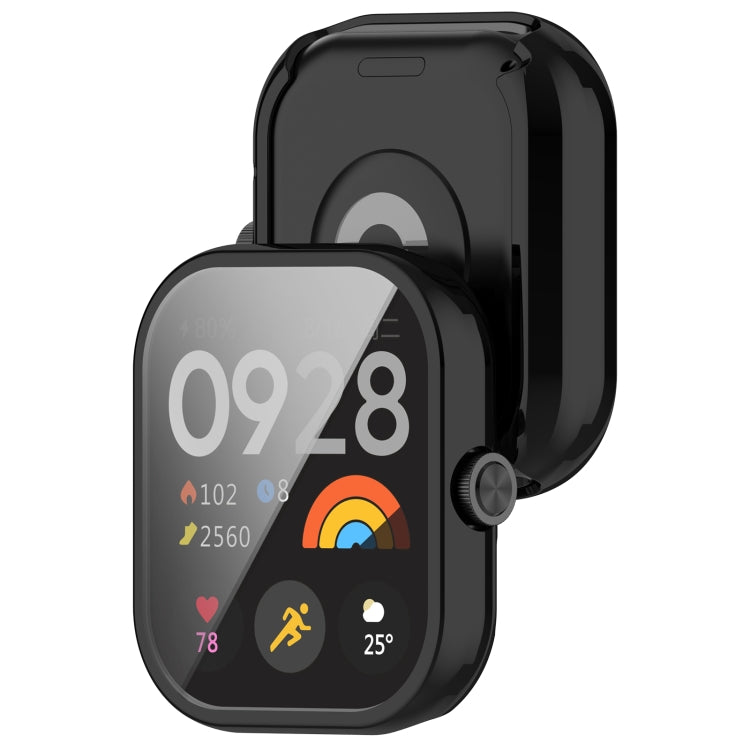 For Redmi Watch 4 Full Package TPU Electroplated Watch Protective Case(Black) - Watch Cases by buy2fix | Online Shopping UK | buy2fix