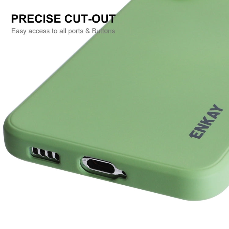 For Samsung Galaxy S24+ 5G ENKAY Liquid Silicone Soft Shockproof Phone Case(Beige) - Galaxy S24+ 5G Cases by ENKAY | Online Shopping UK | buy2fix