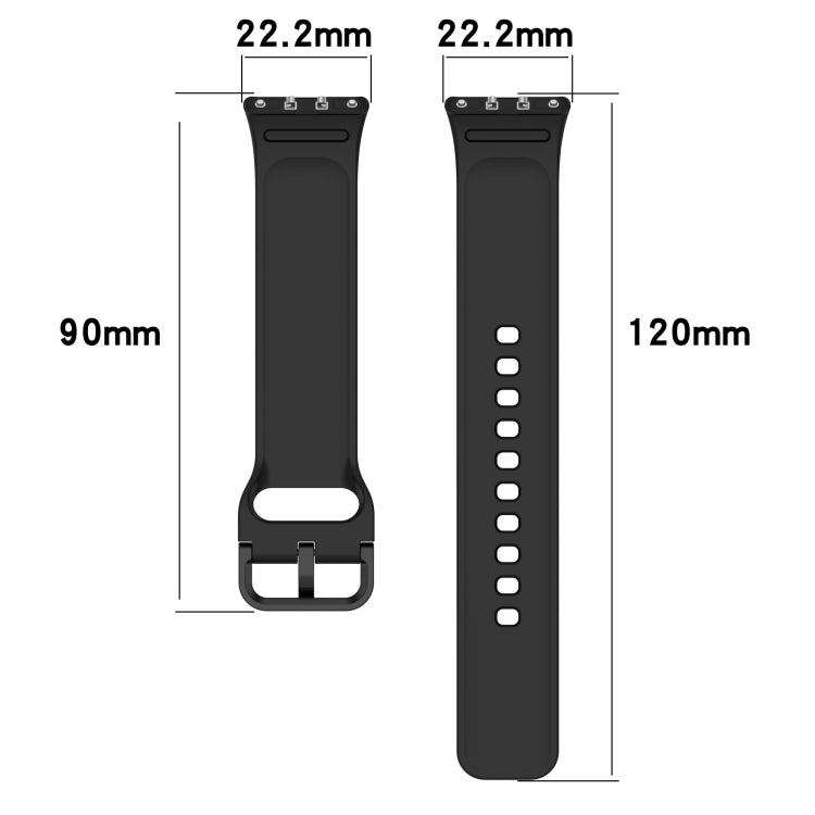 For Samsung Galaxy Fit 3 SM-R390 Solid Color Buckle Silicone Watch Band(Red) - Watch Bands by buy2fix | Online Shopping UK | buy2fix
