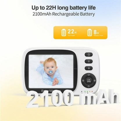 MC632A 2 Way Voice Talk Temperature Monitoring Baby Camera 3.2 inch Screen Baby Monitor(AU Plug) - Baby Monitor by buy2fix | Online Shopping UK | buy2fix