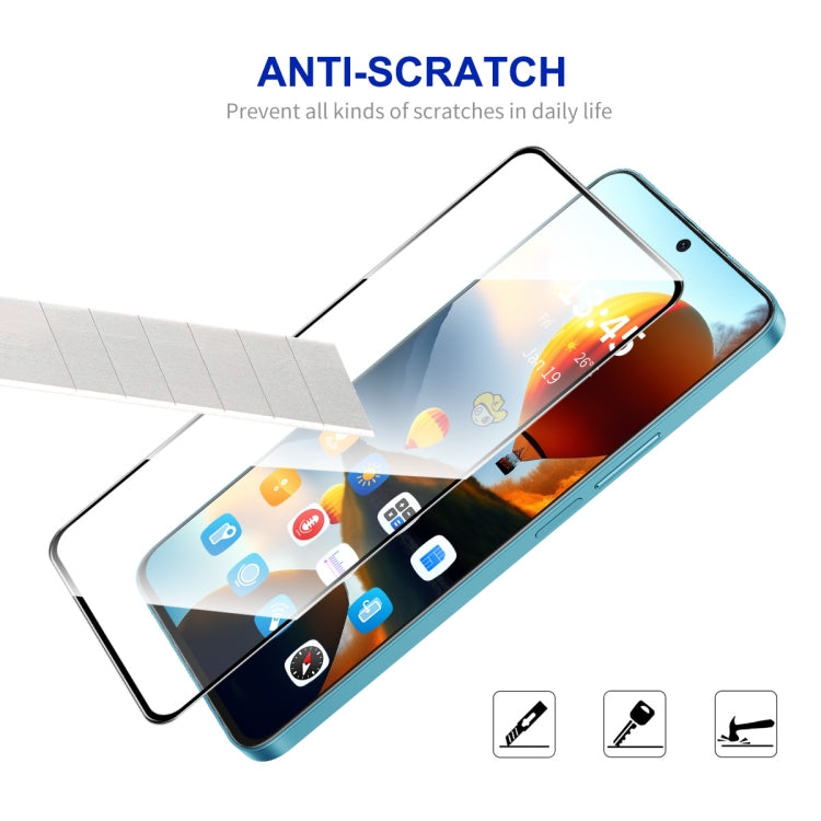 For Tecno Spark 20 5pcs ENKAY Full Glue High Aluminum-silicon Tempered Glass Film - Tecno Tempered Glass by ENKAY | Online Shopping UK | buy2fix