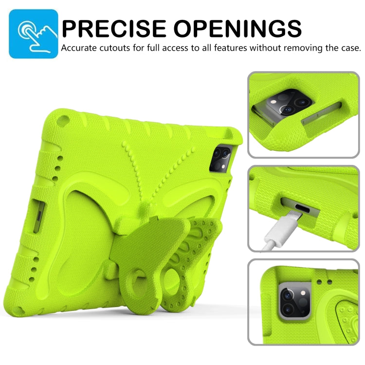 For iPad Air 11 2025 / 2024 Butterfly Bracket EVA Shockproof Tablet Case(Mint Green) - iPad Air 11 2025 / 2024 Cases by buy2fix | Online Shopping UK | buy2fix