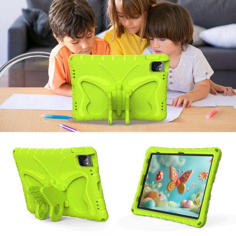 For iPad Air 11 2025 / 2024 Butterfly Bracket EVA Shockproof Tablet Case(Mint Green) - iPad Air 11 2025 / 2024 Cases by buy2fix | Online Shopping UK | buy2fix