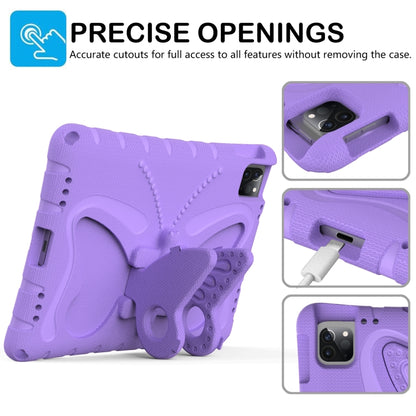 For iPad Pro 11 2024 Butterfly Bracket EVA Shockproof Tablet Case(Light Purple) - iPad Pro 11 2024 Cases by buy2fix | Online Shopping UK | buy2fix