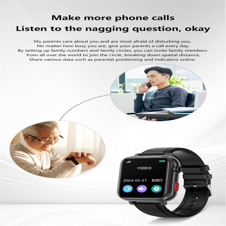 G18 1.83 inch Color Screen Smart Watch Leather Strap, Support  Noninvasive Blood Sugar / Uric Acid(Brown) - Smart Watches by buy2fix | Online Shopping UK | buy2fix