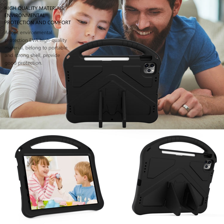 For iPad Air 11 2024 EVA Shockproof Tablet Case with Holder(Black) - iPad Air 11 2024 Cases by buy2fix | Online Shopping UK | buy2fix