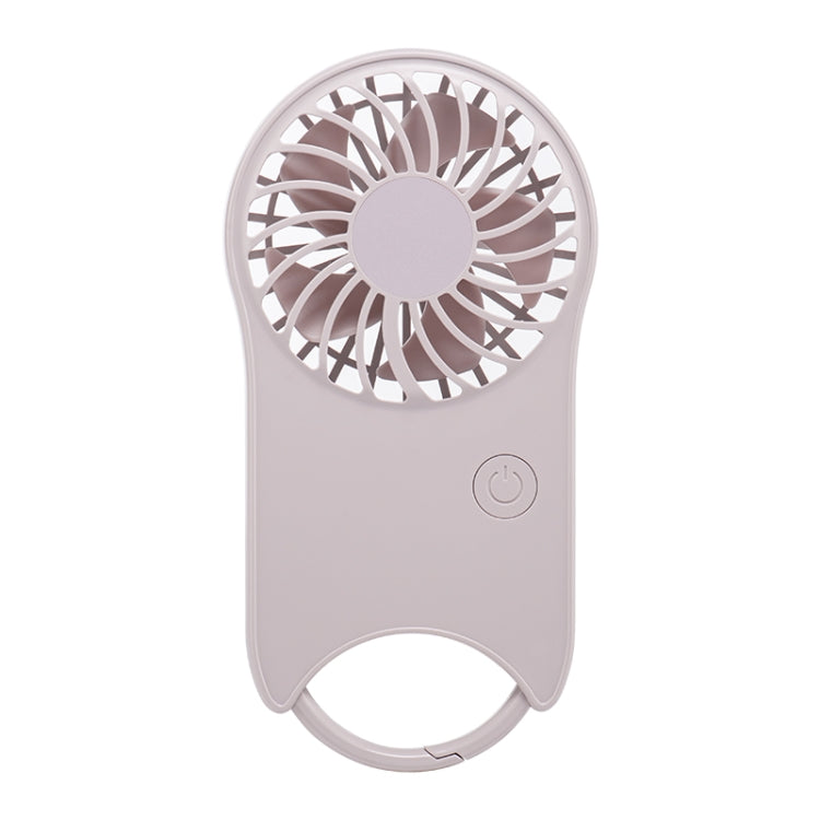 F12 3 Wind Speed Outdoor Summer Cooling Fan Hanging Buckle Mini Handheld Fan(Pink) - Electric Fans by buy2fix | Online Shopping UK | buy2fix